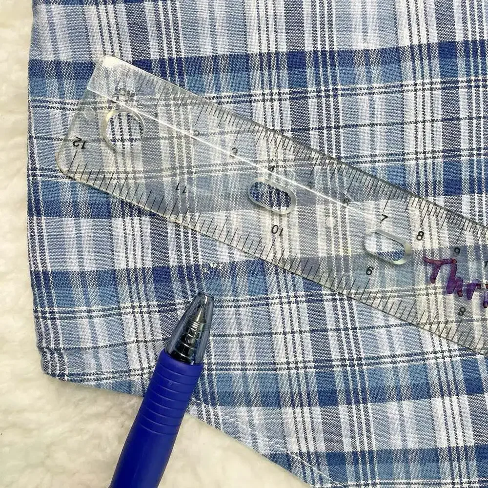 Ralph Lauren Polo Logo Classic Fit Mens M Short Sleeve Blue Plaid Button Down